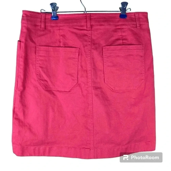 Boden orange jean mini skirt Size 10 - Picture 2 of 7